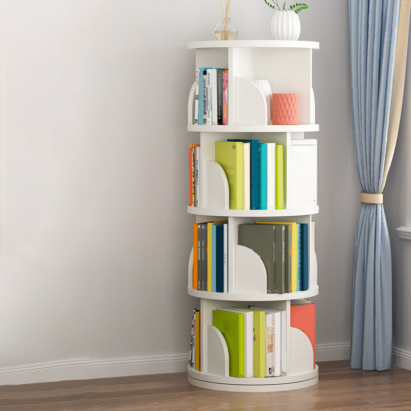 Contemporary Bookcase Vertical Engineered Wood Book Shelf for Study Room