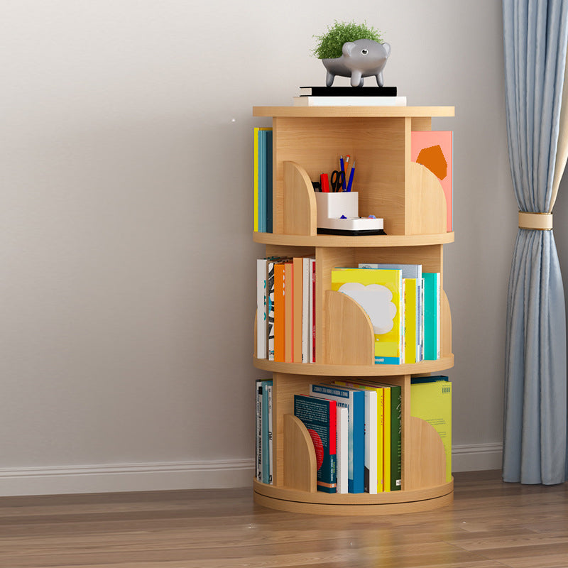 Contemporary Bookcase Vertical Engineered Wood Book Shelf for Study Room