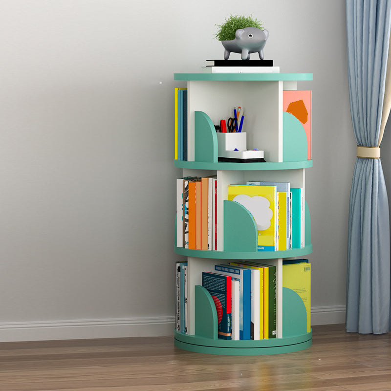 Contemporary Bookcase Vertical Engineered Wood Book Shelf for Study Room