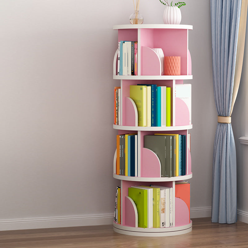 Contemporary Bookcase Vertical Engineered Wood Book Shelf for Study Room