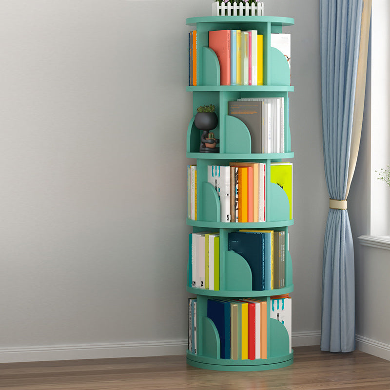 Contemporary Bookcase Vertical Engineered Wood Book Shelf for Study Room