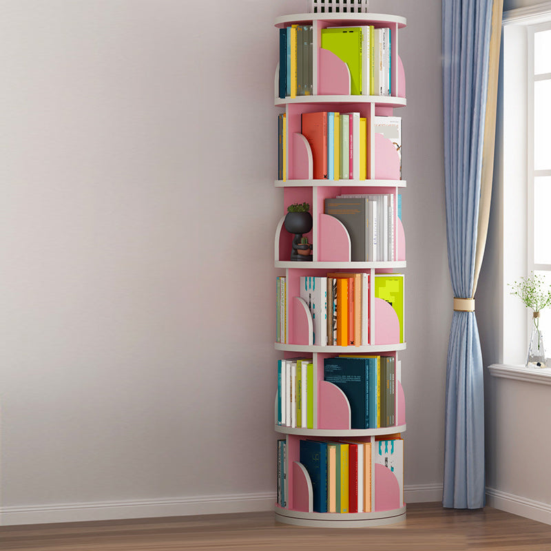 Contemporary Bookcase Vertical Engineered Wood Book Shelf for Study Room