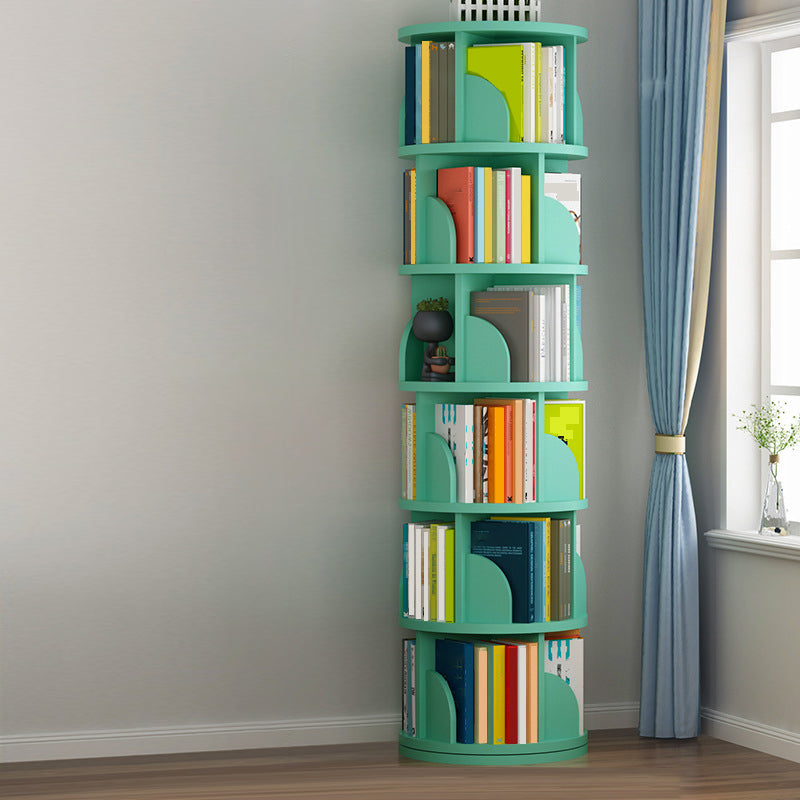 Contemporary Bookcase Vertical Engineered Wood Book Shelf for Study Room
