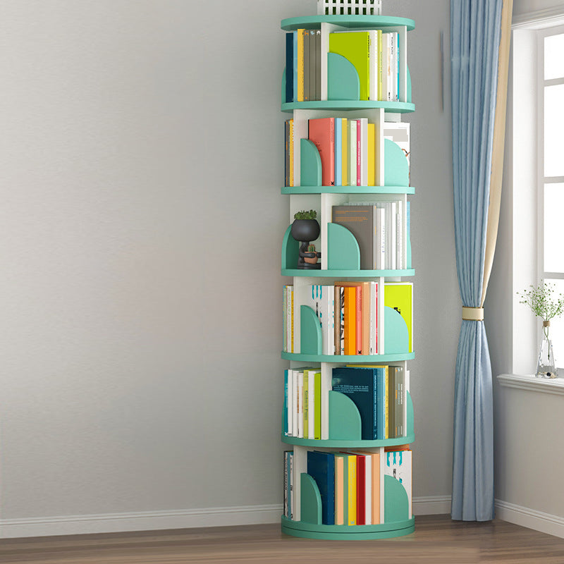Contemporary Bookcase Vertical Engineered Wood Book Shelf for Study Room