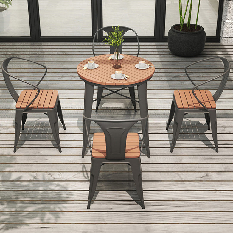 Industrial Style 1/2/3/4/5 Pieces Dining Set Reclaimed Wood Dining Table Set