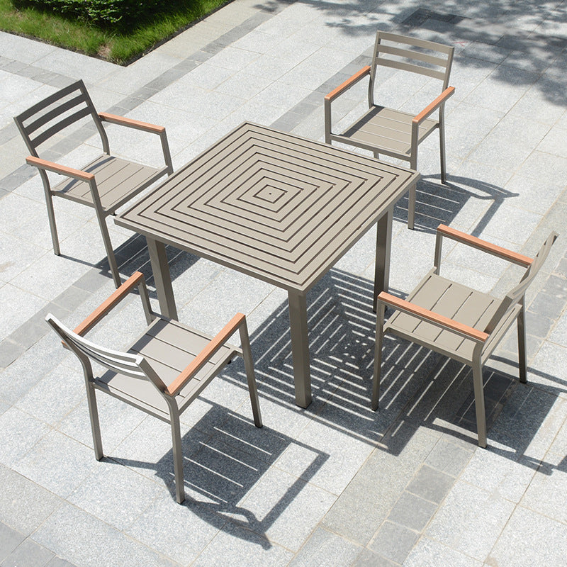 Modern Dining Set 1/4/5/7 Pieces Reclaimed Wood Dining Table Set for Outdoor