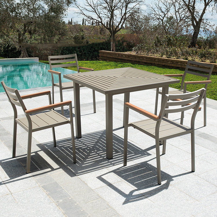 Modern Dining Set 1/4/5/7 Pieces Reclaimed Wood Dining Table Set for Outdoor