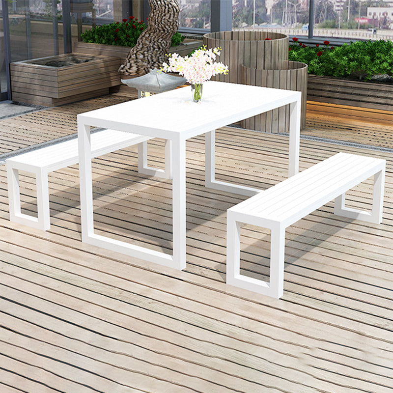 Industrial Dining Set 1/3 Pieces Reclaimed Wood Dining Table Set for Outdoor