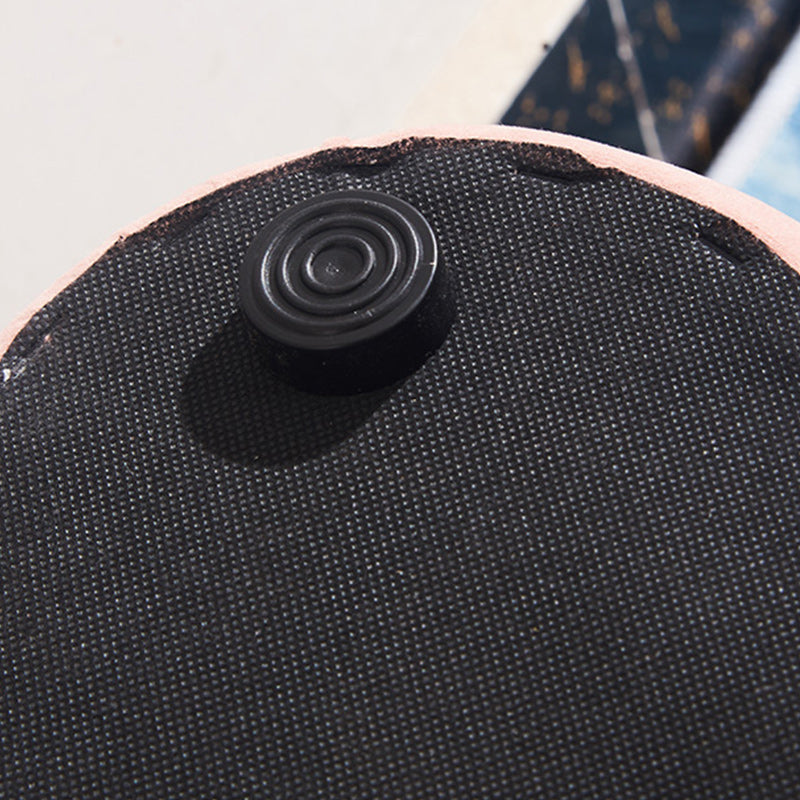 Orange Velvet Pouf Specialty Pouf Stain Resistant Indoor Pouf