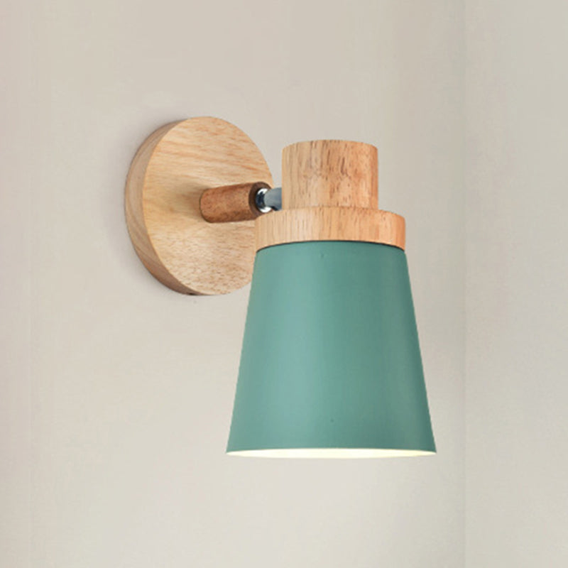 Macaron Empire Shade Wall Sconce Metal 1 Light Sconces for Bedroom
