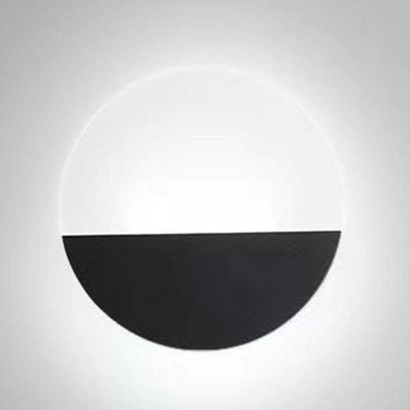 1 Light Geometric Flush Mount Wall Sconce Contemporary Metal Wall Light Sconces