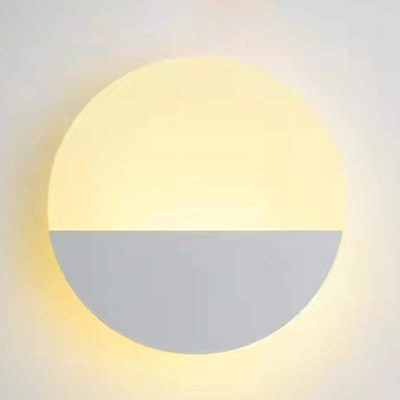 1 Light Geometric Flush Mount Wall Sconce Contemporary Metal Wall Light Sconces