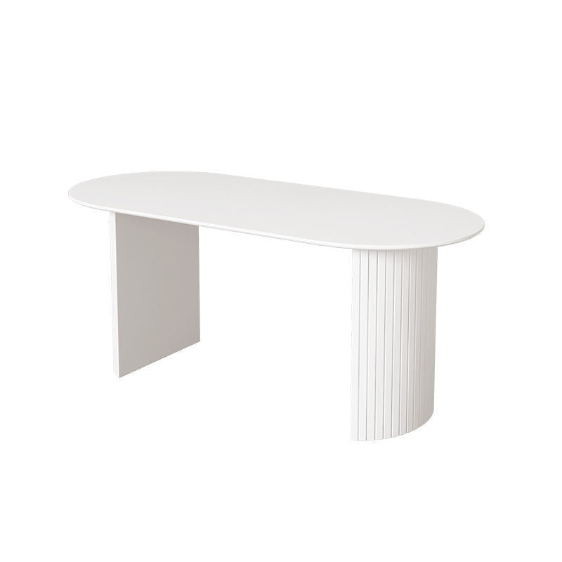 Modern Style Dining Table Double Pedestal Table for Dining Room