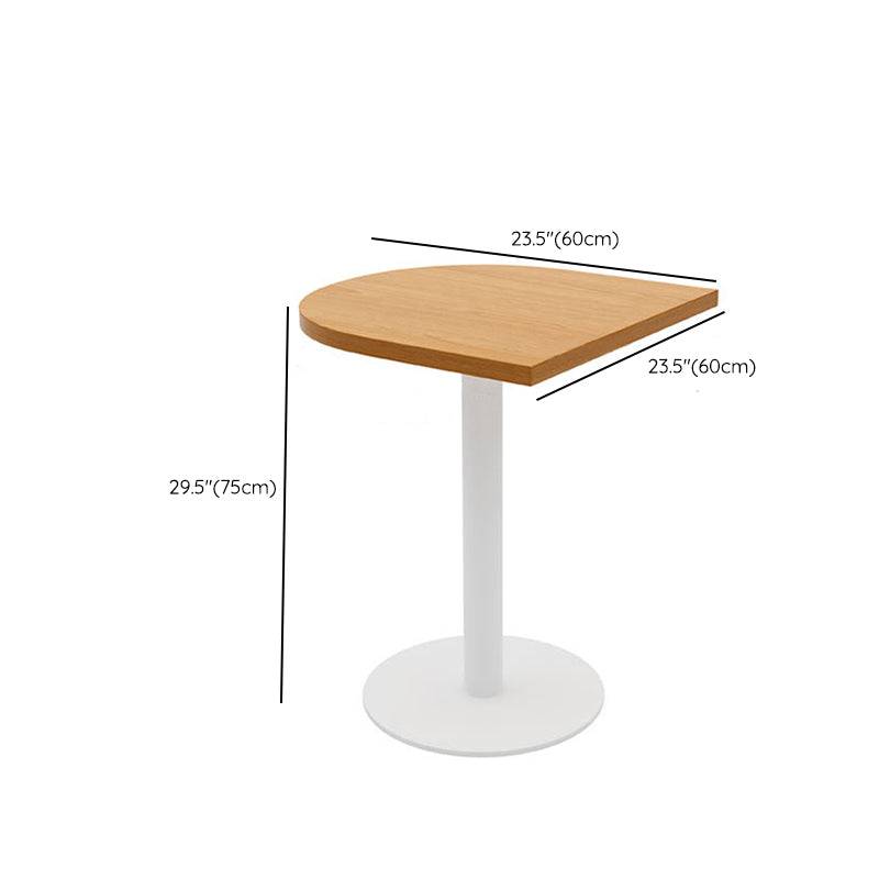 Contemporary Solid Wood Dining Table Pedestal Dining Table for Home Use