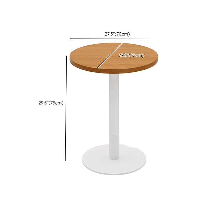 Contemporary Solid Wood Dining Table Pedestal Dining Table for Home Use