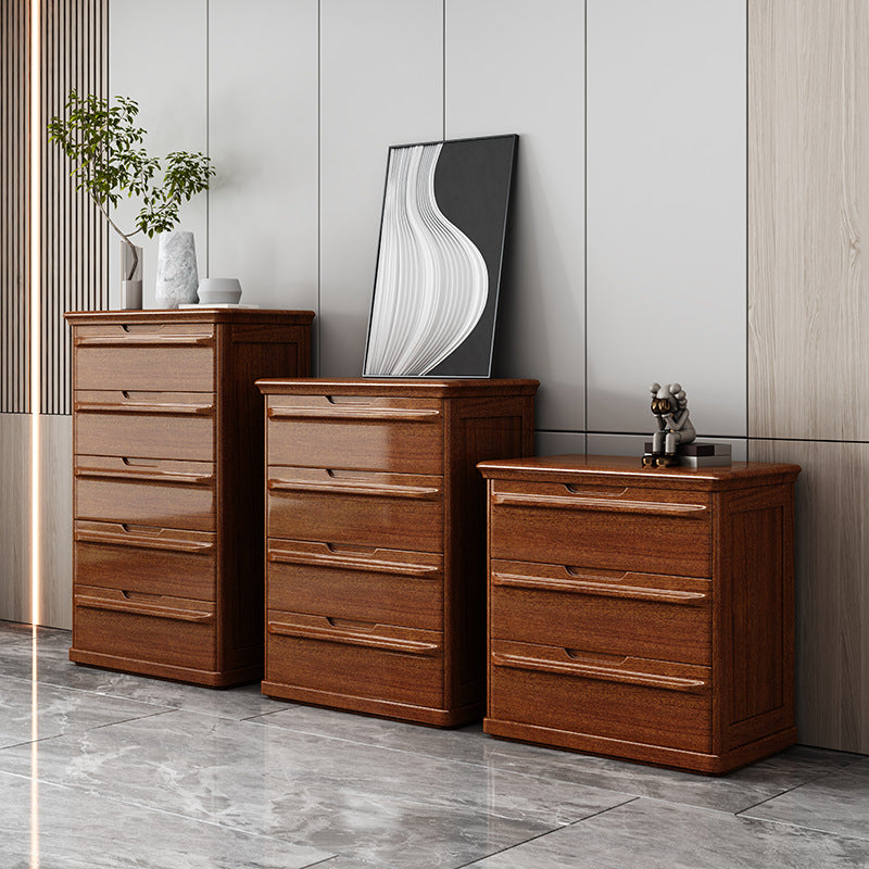 Brown 29.13" Wide Accent Chest Mid-Century Modern Wood Accent Chest