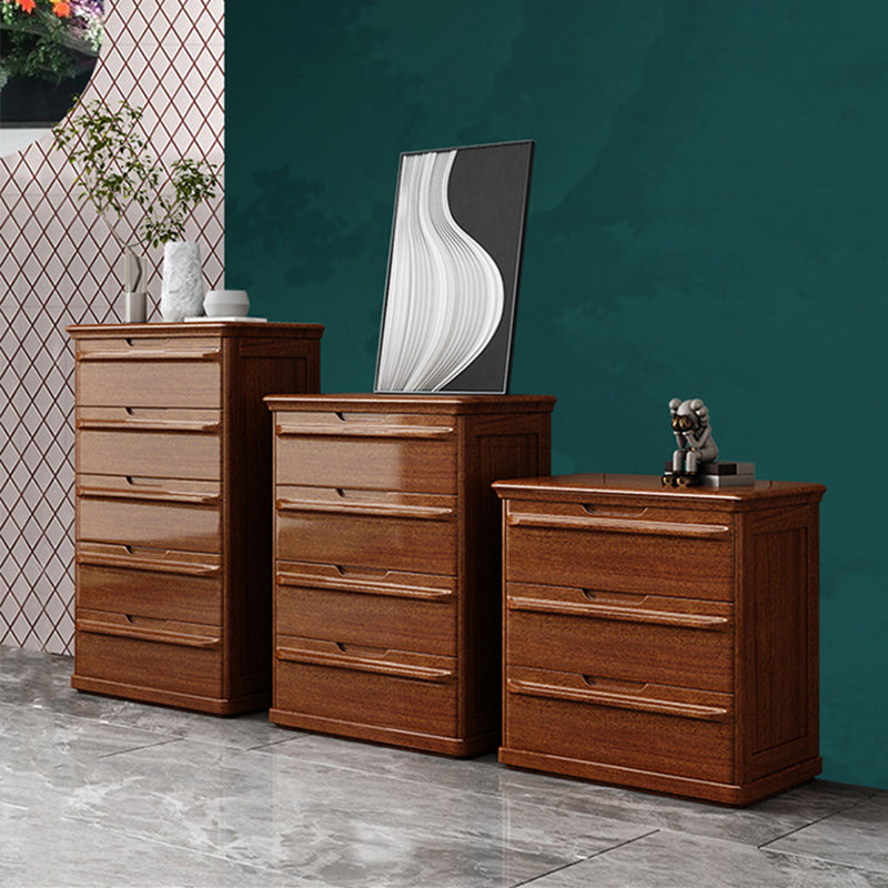 Brown 29.13" Wide Accent Chest Mid-Century Modern Wood Accent Chest