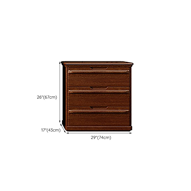 Brown 29.13" Wide Accent Chest Mid-Century Modern Wood Accent Chest