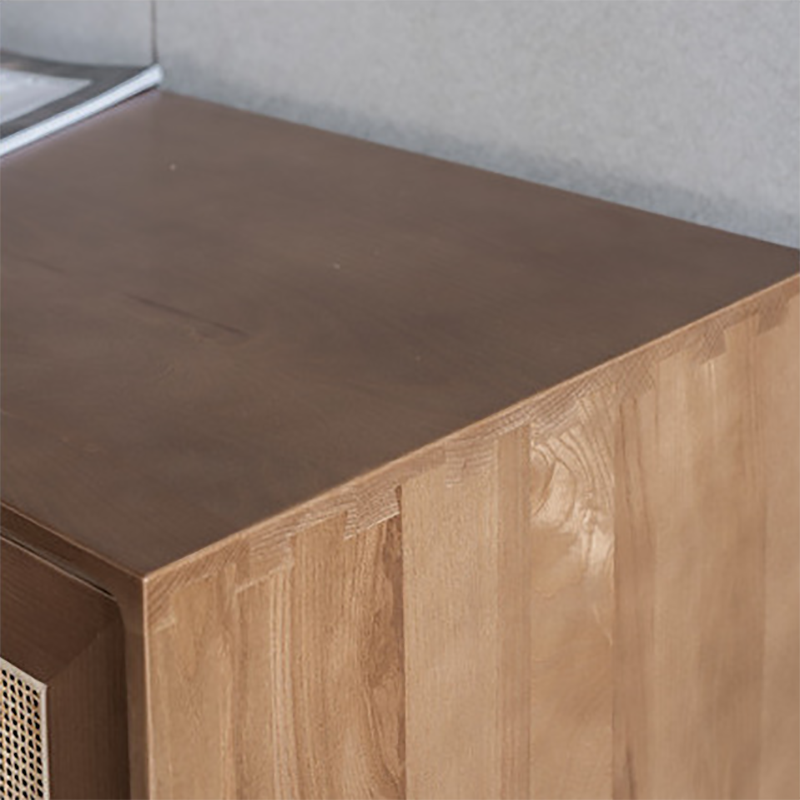 Modern Cabinet Solid Wood With Doors 4 - Drawer Rectangle Accent Cabinet