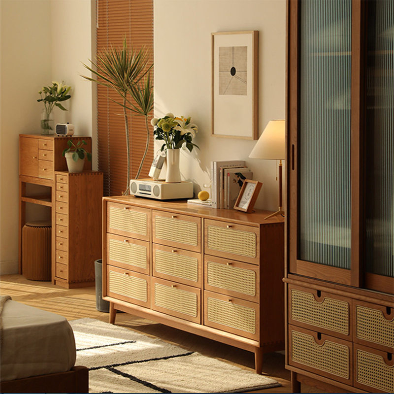 Contemporary Chest Straight Legs with Drawer Knobs Rectangle Accent Chest