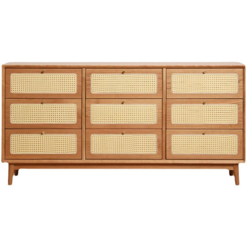 Contemporary Chest Straight Legs with Drawer Knobs Rectangle Accent Chest