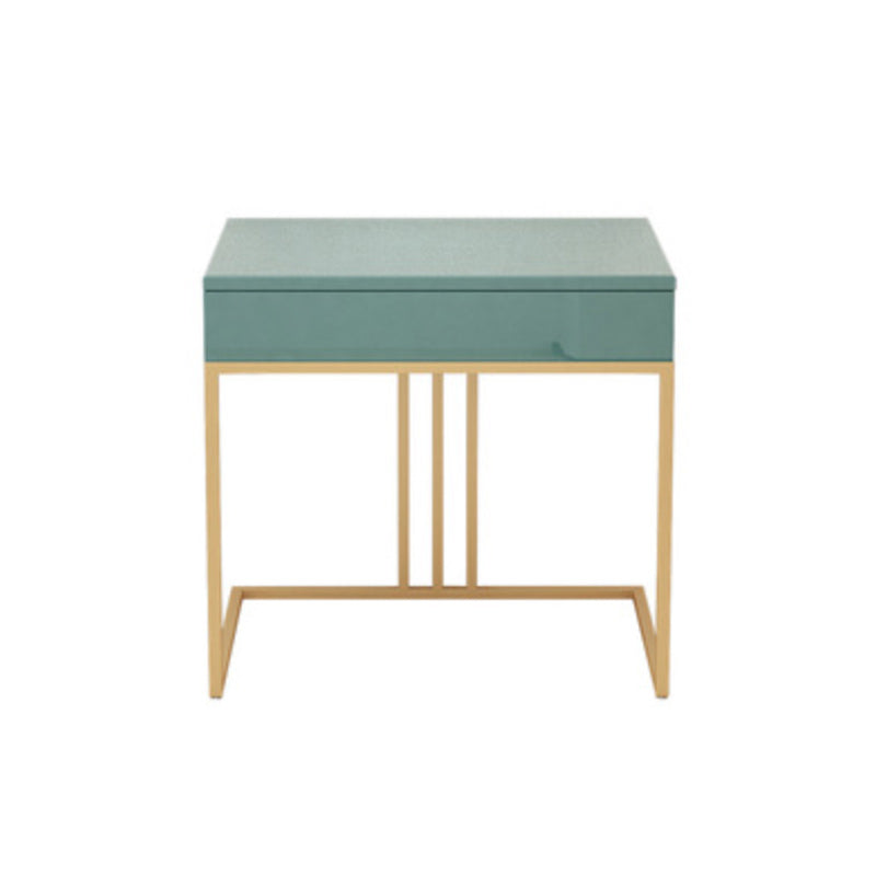 Glam 29.52" Height Green Wood Vanity Makeup Vanity with Drawers