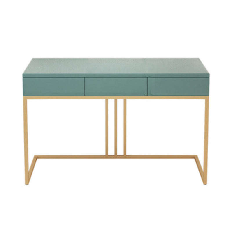 Glam 29.52" Height Green Wood Vanity Makeup Vanity with Drawers