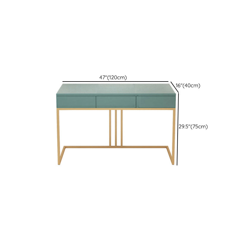 Glam 29.52" Height Green Wood Vanity Makeup Vanity with Drawers