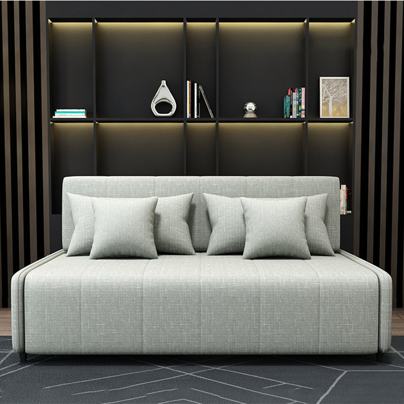 Pillow Included Convertible Sofa Armless Foldable Futon Sofa Bed