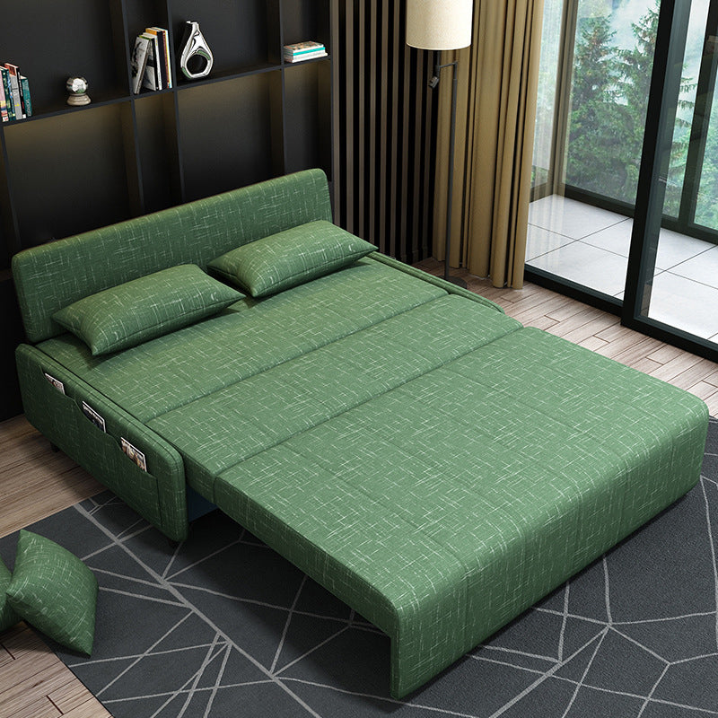 Pillow Included Convertible Sofa Armless Foldable Futon Sofa Bed