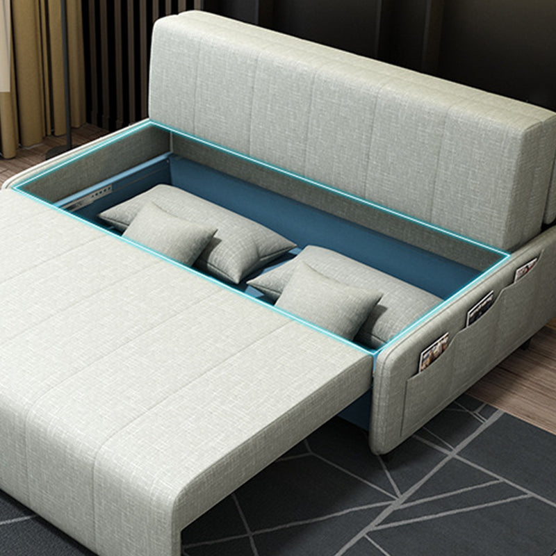 Pillow Included Convertible Sofa Armless Foldable Futon Sofa Bed