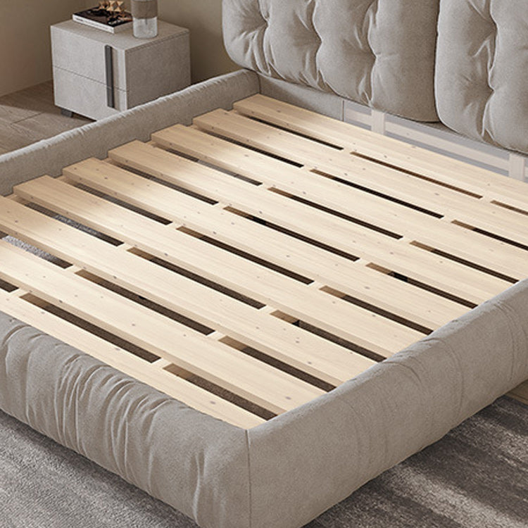 Modern Bed Frame Foam Standard Bed with Upholstered Headboard
