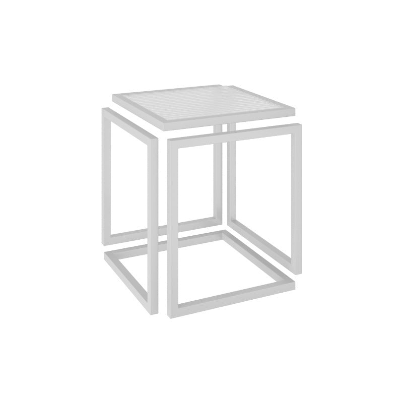17.72" Tall Contemporary Side End Table Metal Frame Sofa Side Accent Table