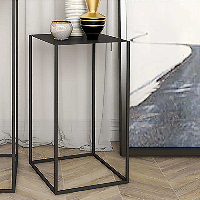 Medieval Modern Side Table Square Metal Table Frame Base Design
