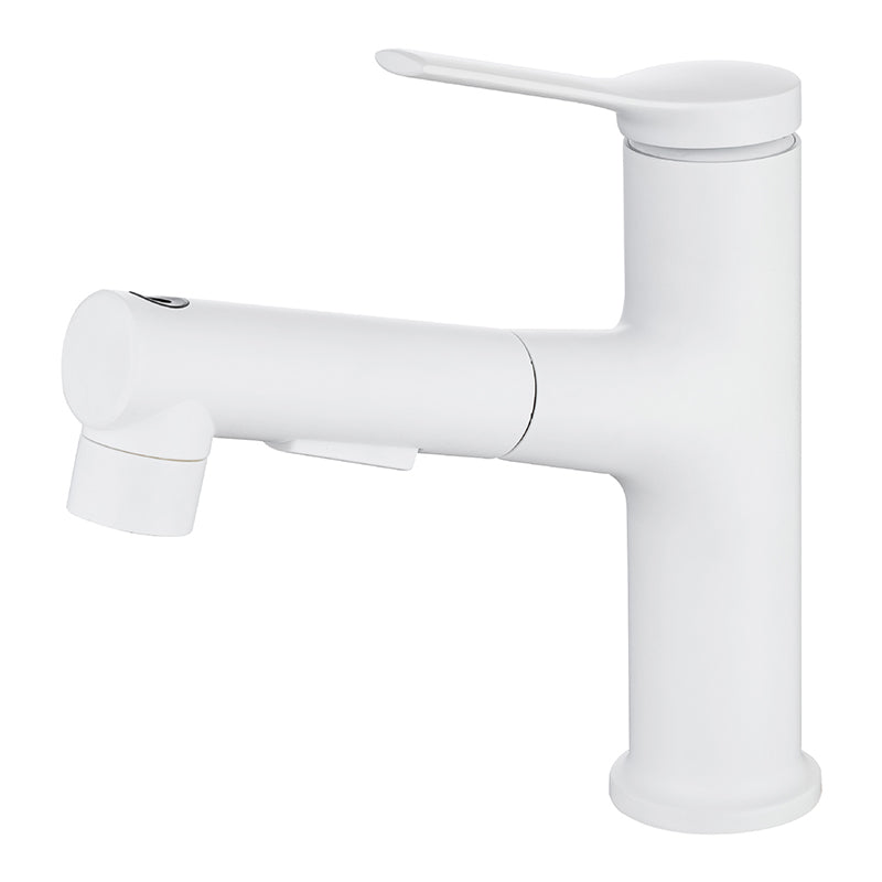 Circular Vessel Sink Bathroom Faucet Simple Style Faucet with Brass Material