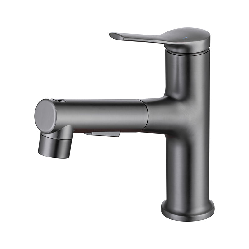 Circular Vessel Sink Bathroom Faucet Simple Style Faucet with Brass Material