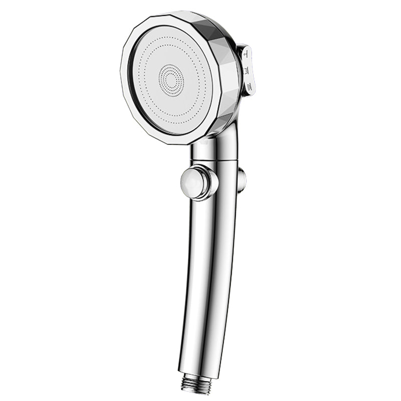 Modern Handheld Shower Head Sliver Round Standard Shower Heads