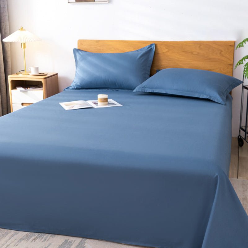 Pure Color Sheet Cotton Non-Pilling Fade Resistant Breathable Sheet Set