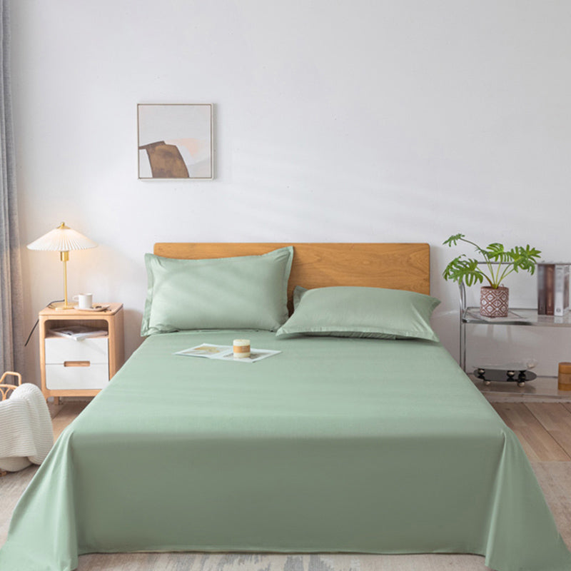 Pure Color Sheet Cotton Non-Pilling Fade Resistant Breathable Sheet Set