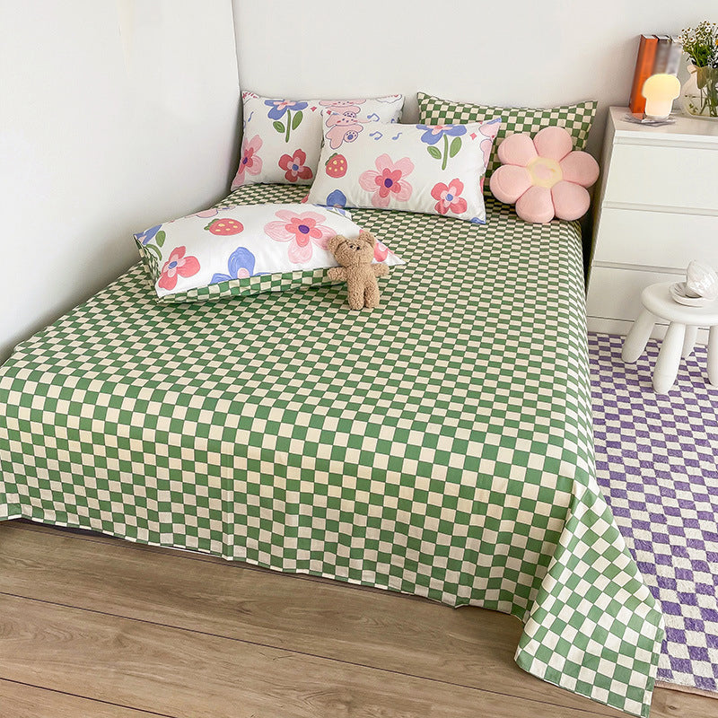 1 Piece No Theme Bed Sheet Cotton Twill Breathable Fitted Sheet
