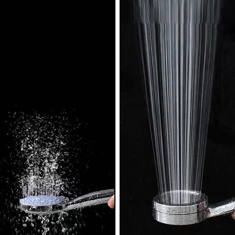 Modern Handheld Shower Head 5-Spray Patterns Chrome Round Wall-Mount Shower Head