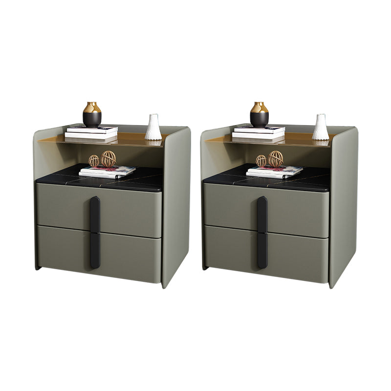 Contemporary Bed Nightstand Solid Wood Night Table for Bedroom