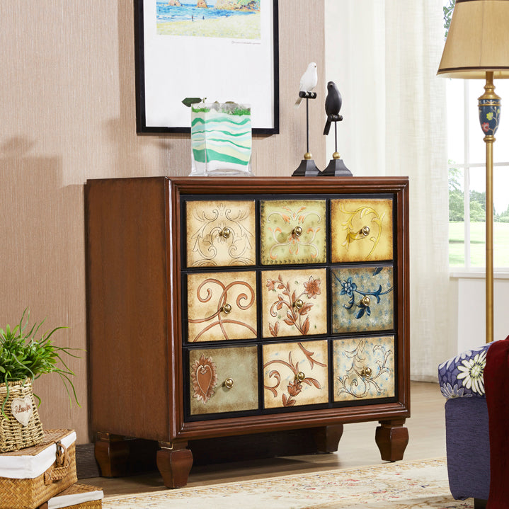 Traditional Storage Chest Solid Wood Storage Chest Dresser with 3/5/6 Drawers