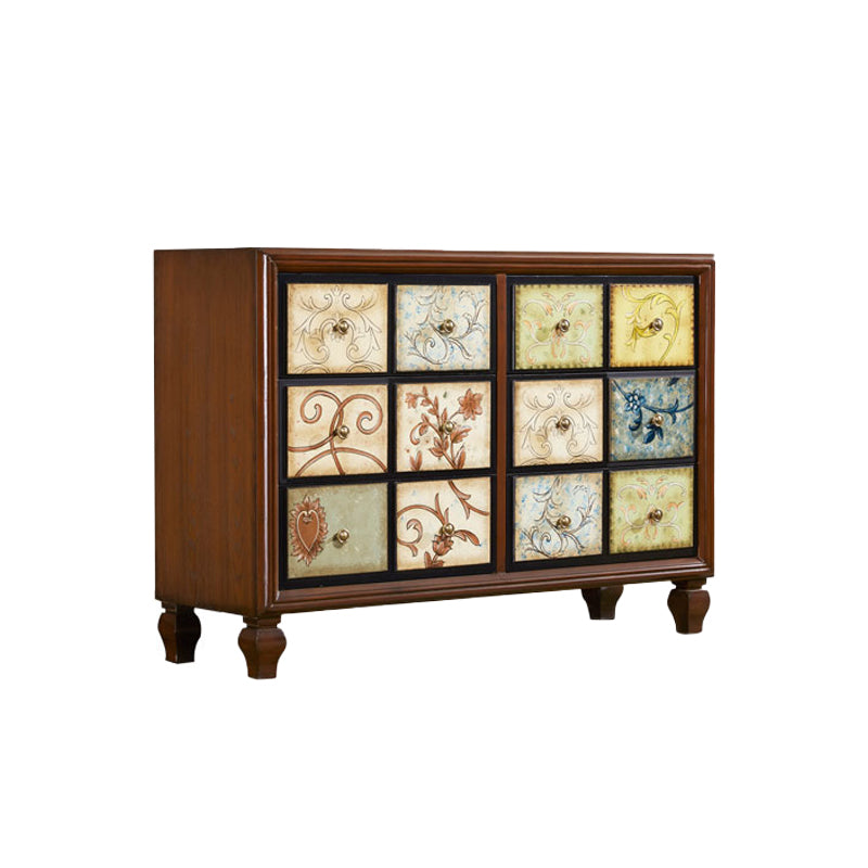 Traditional Storage Chest Solid Wood Storage Chest Dresser with 3/5/6 Drawers