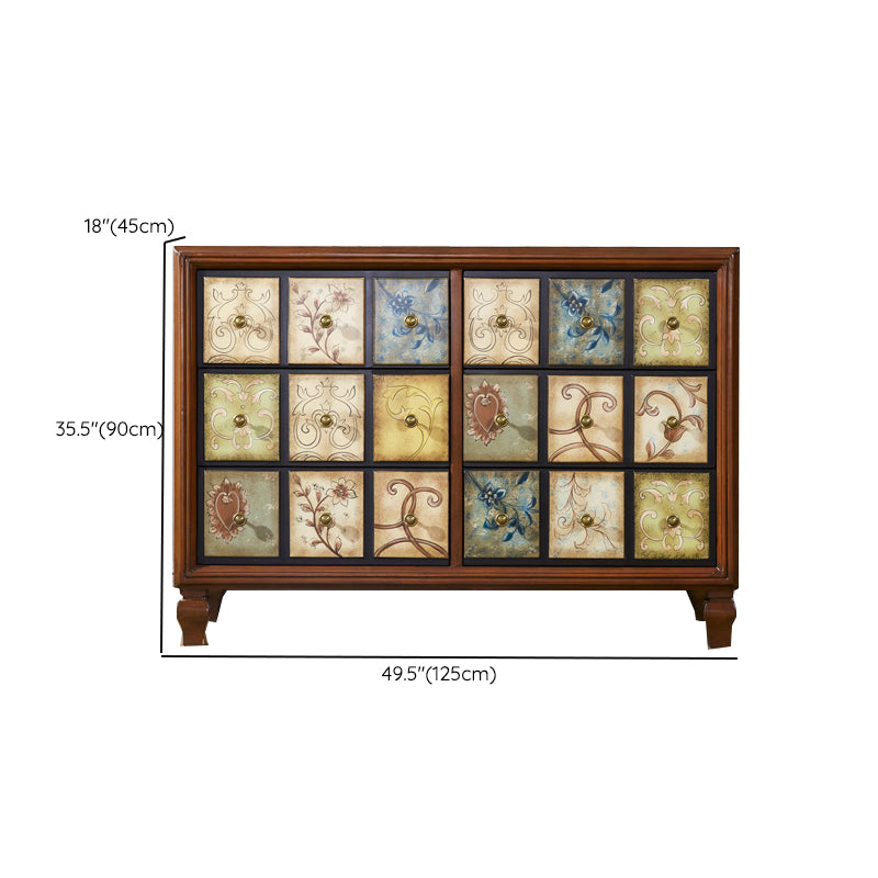 Traditional Storage Chest Solid Wood Storage Chest Dresser with 3/5/6 Drawers