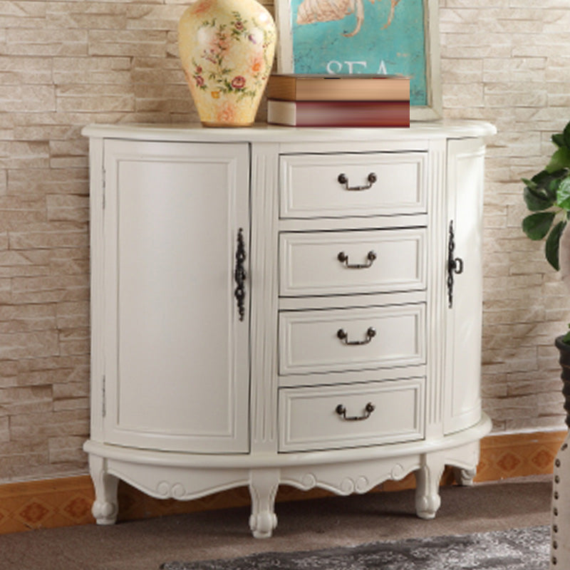 Traditional Storage Chest Manufactured Wood Dresser with 4 Drawers