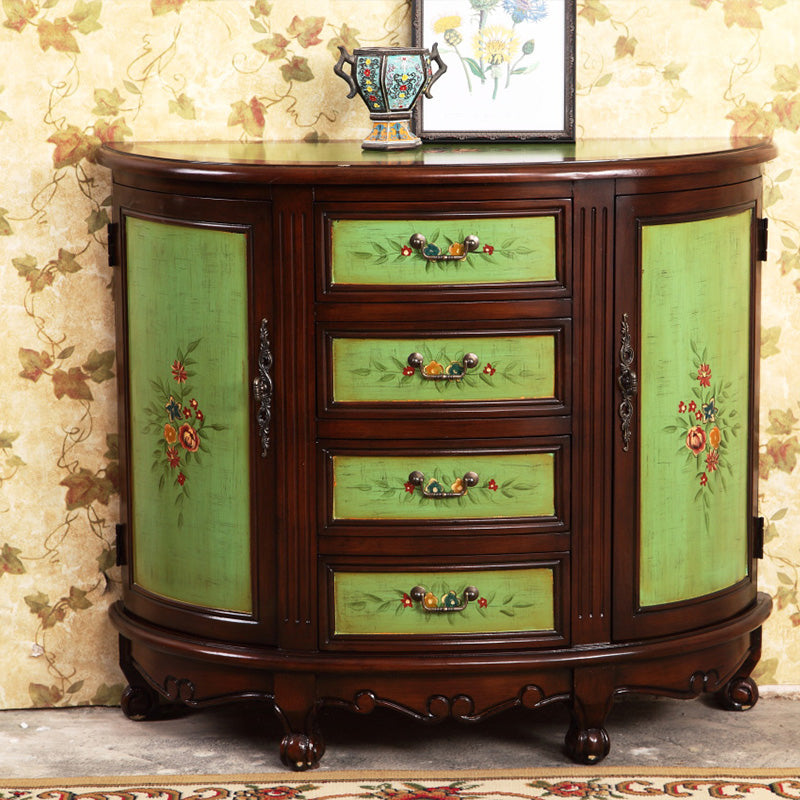 Traditional Storage Chest Manufactured Wood Dresser with 4 Drawers