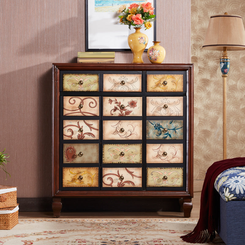 15.6-inch W Traditional Storage Chest Solid Wood Storage Chest Dresser