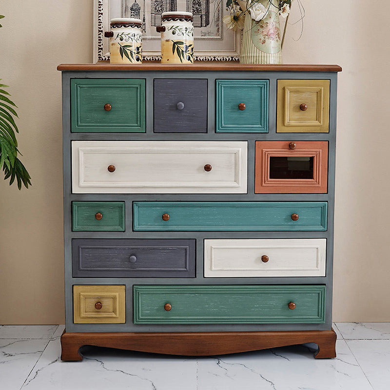 Coastal Chest Dresser Solid Wood Dresser with 8/10/12 Drawers