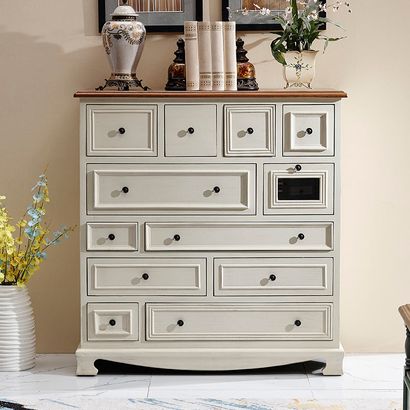 Coastal Chest Dresser Solid Wood Dresser with 8/10/12 Drawers